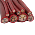 Cable de goma flexible del silicón de alto voltaje 11kv